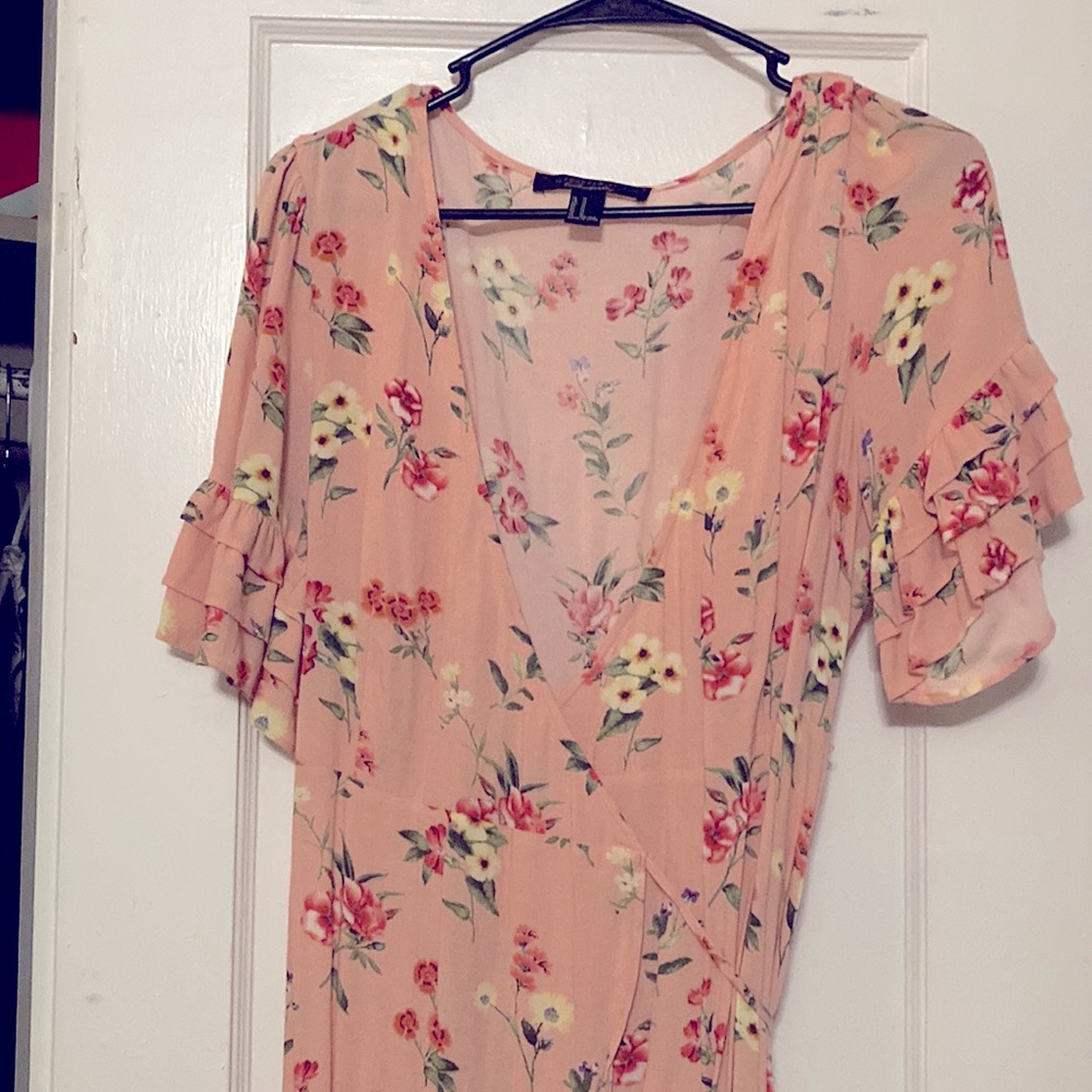 Forever 21 floral true wrap dress